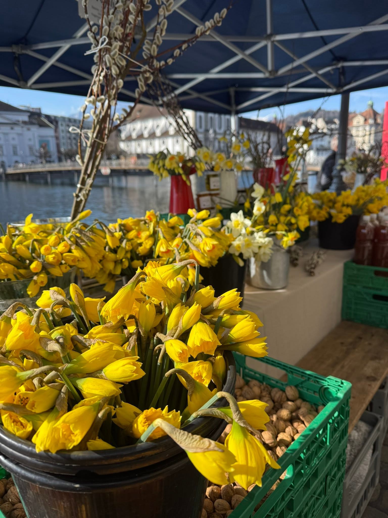 Wochenmarkt im Frühling